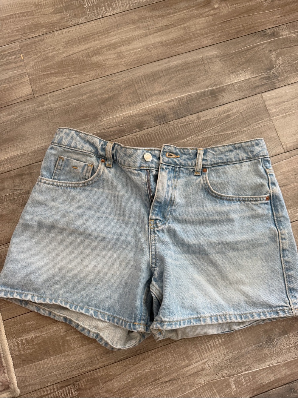 Light Blue Denim Women's Shorts